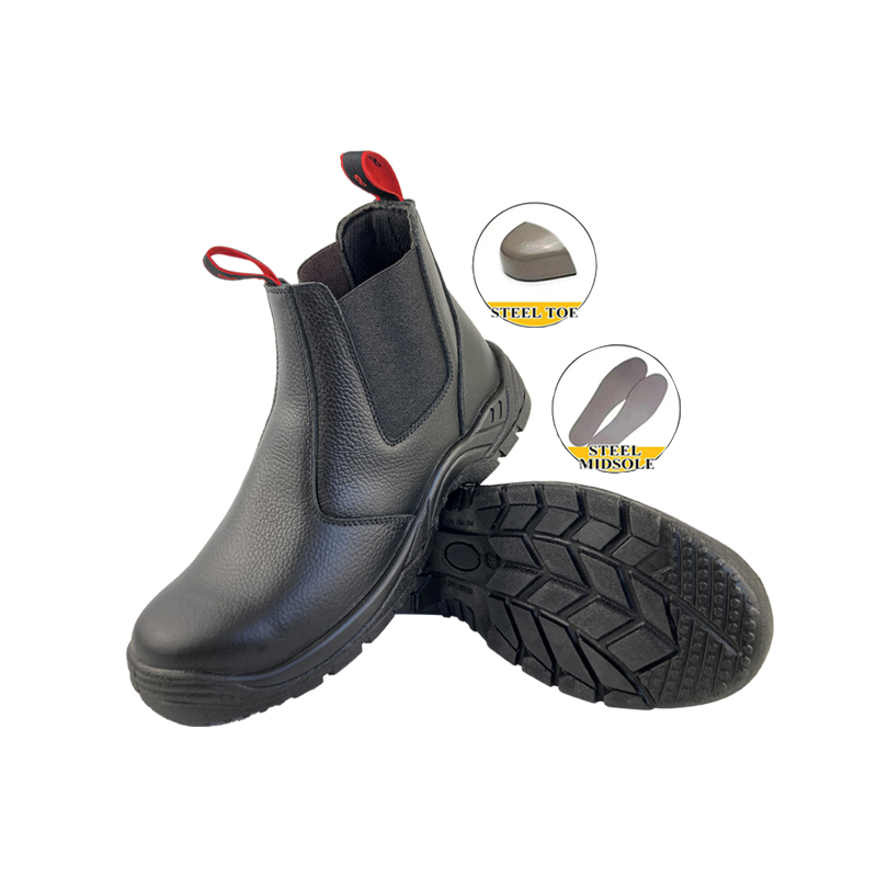 Men Slip-on PU Sole Dealer Boot with Steel Toe Cap and Steel Midsole Featured Image